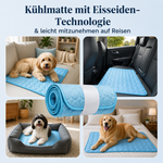 Kühlmatte mit Eisseiden-Technologie – Wo dein Hund zur Ruhe kommt